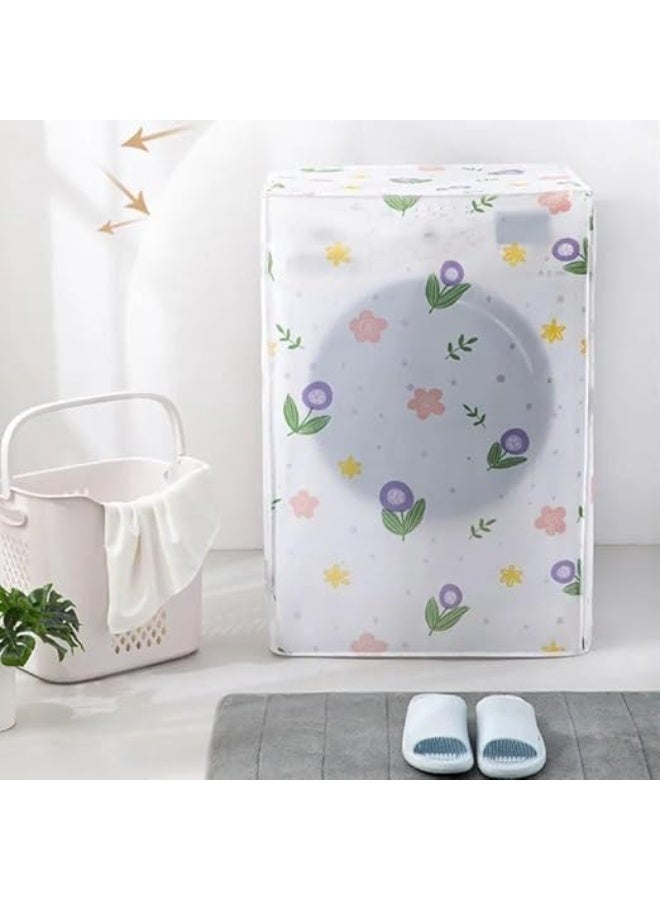 Two-piece washing machine cover set, 85 x 60 x 60 cm – High-quality material to protect and preserve your washing machine from dust and water - Image 4